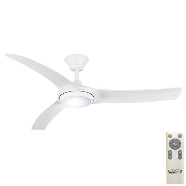 Hunter Pacific AQUA V2 - IP66 3 Blade 52" DC Ceiling Fan with LED Light